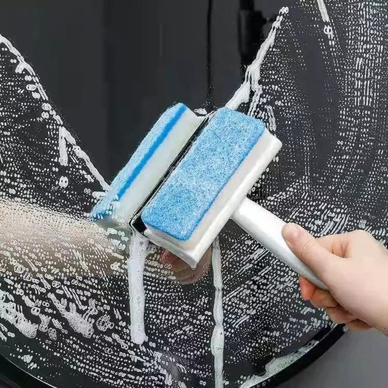 Double Sided Cleaning Brush, Squeegee Mirror Bathroom Wall Cleaning Brush, Removable Sponge Brush Head, 2-in-1 Double Sided Window Squeegee Sponge, Bathroom Window Glass Scraper, Wall Tile Cleaning Brush Wiper Cleaner Double Sided Cleaning Brush, Squeegee Mirror Bathroom Wall Cleaning Brush, Removable Sponge Brush Head, 2-in-1 Double Sided Window Squeegee Sponge, Bathroom Window Glass Scraper, Wall Tile Cleaning Brush Wiper Cleaner